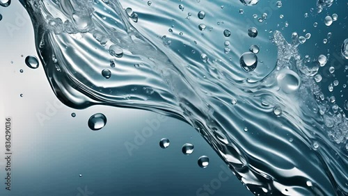 飛散る水. Spraying Water. AI generated.