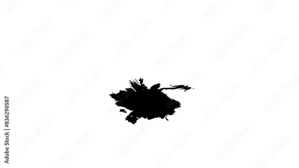 animated video of splashes of black ink liquid animated video of splashes of black ink liquid