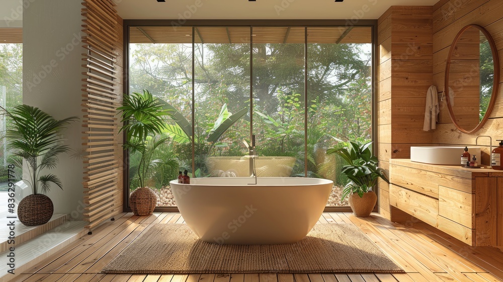 New stylish bathroom with a modern appliances New stylish bathroom with a modern appliances