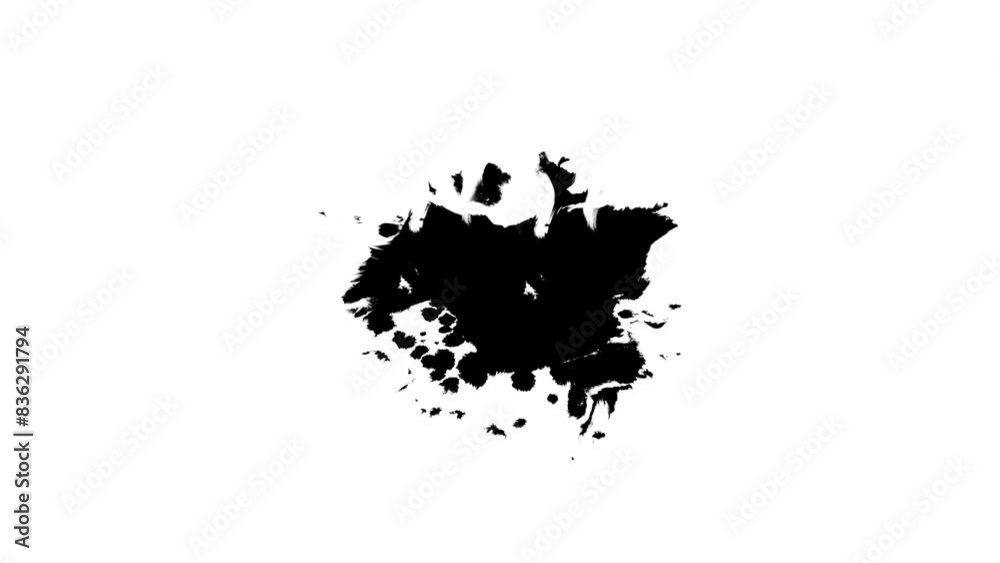 animated video of splashes of black ink liquid animated video of splashes of black ink liquid