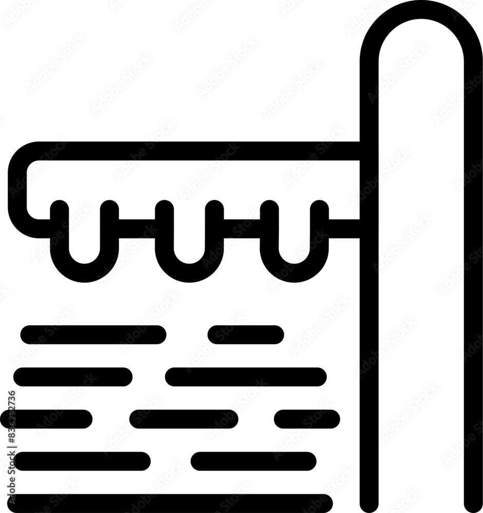 Simple black outline icon of a legal document with a scale of justice, suitable for legal concepts Simple black outline icon of a legal document with a scale of justice, suitable for legal concepts