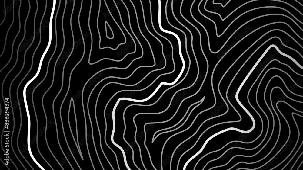 Fototapeta premium contour lines background. abstract wavy background. Topographic map contour background. topographic contour wallpaper.