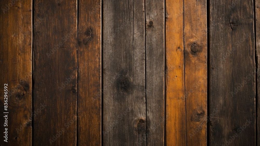 Weathered Wooden Plank Background with Rich Amber and Brown Hues Weathered Wooden Plank Background with Rich Amber and Brown Hues