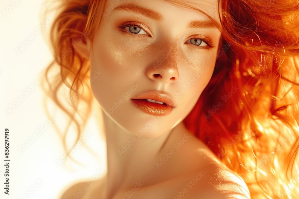Warm and Elegant Ginger Portrait Warm and Elegant Ginger Portrait