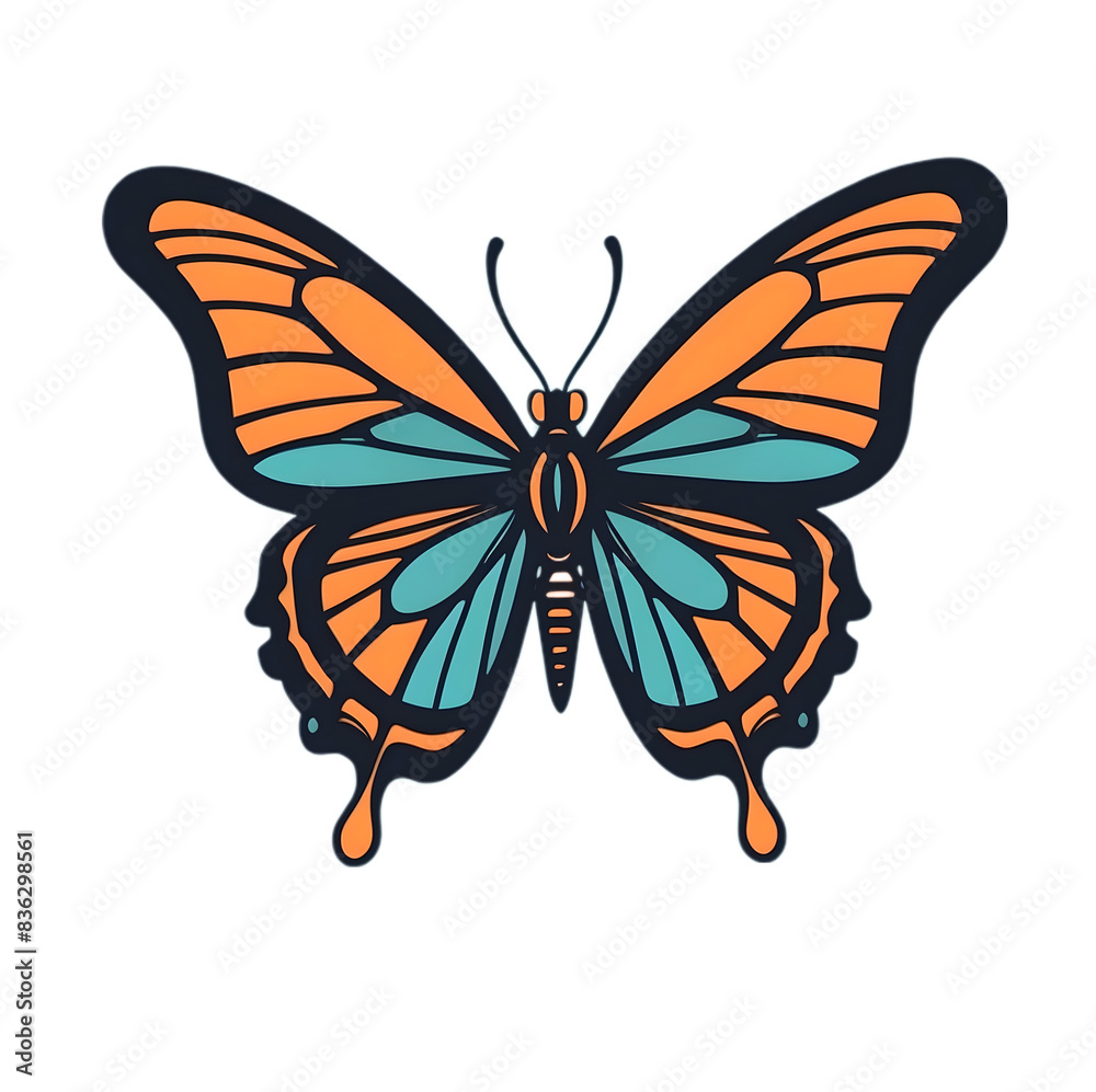 Fototapeta premium butterfly isolated on white