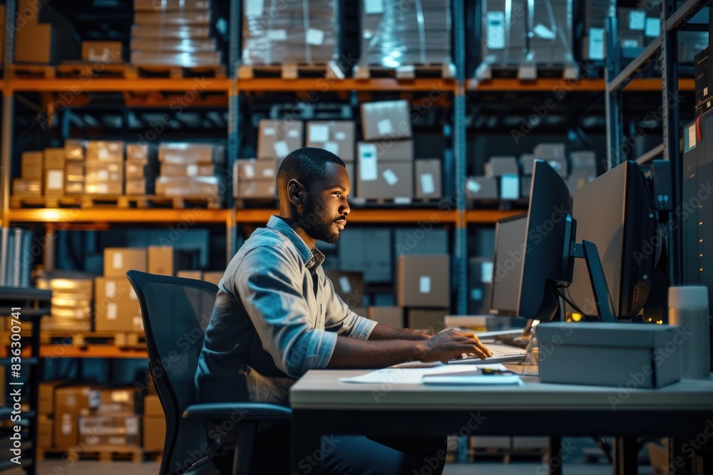 Logistics Control Center: Office Workspace Logistics Control Center: Office Workspace