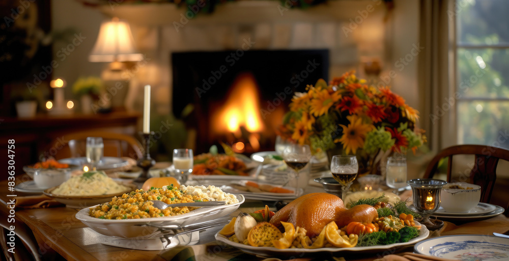 Elegant Thanksgiving Table Setting with Seasonal Delights