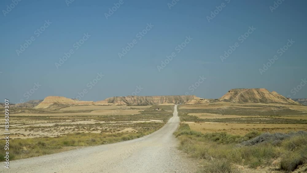 View of Bardenas Reales desert in southeast Navarre, Spain. View of Bardenas Reales desert in southeast Navarre, Spain.