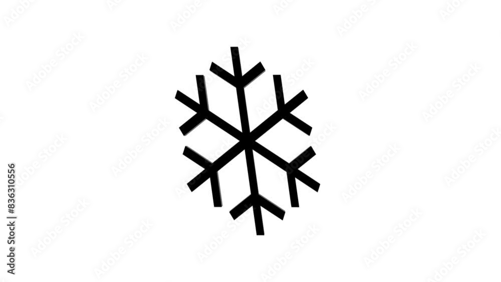 3D snowflakes isolated on white background. 3D snowflakes isolated on white background.