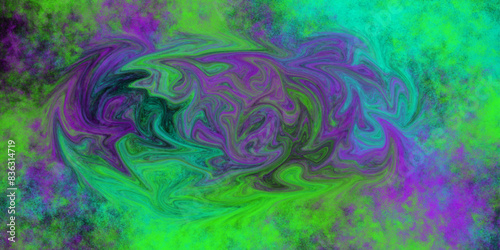 Abstract background of lilac-green marble with mixed paint. vector abstraction of liquid paints. Bright saturated shades. Wallpaper or backdrop for greeting card, social media post, cover, and other.