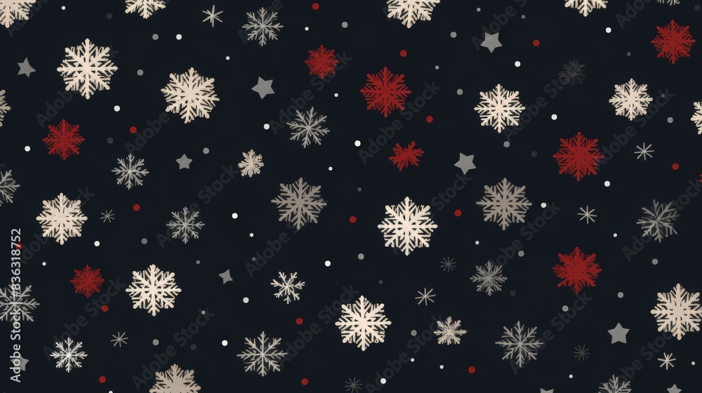 Beautiful Xmas pattern with ornaments. Christmas wrapping paper concept. Vector Beautiful Xmas pattern with ornaments. Christmas wrapping paper concept. Vector
