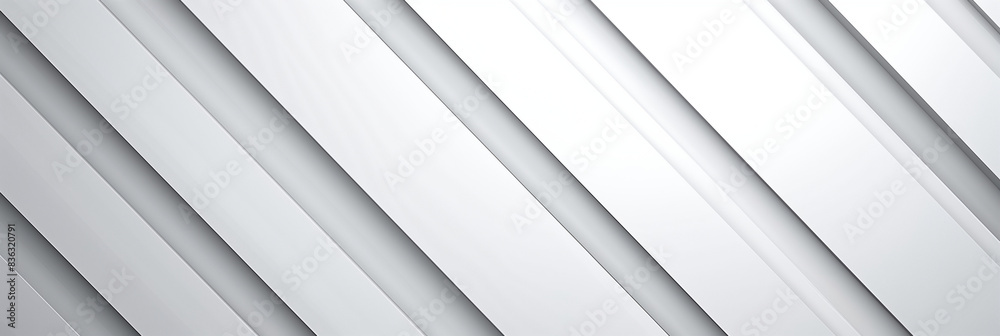 Fototapeta premium 白色の壁のパネルのテクスチャの背景画像。Textured background image of white wall panels.Generative AI