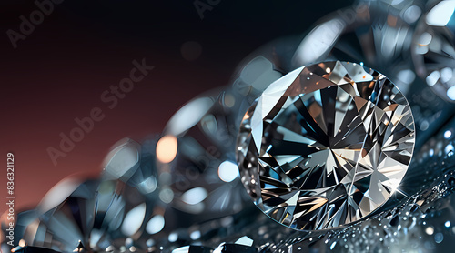 Background With Sparkling Diamond Theme