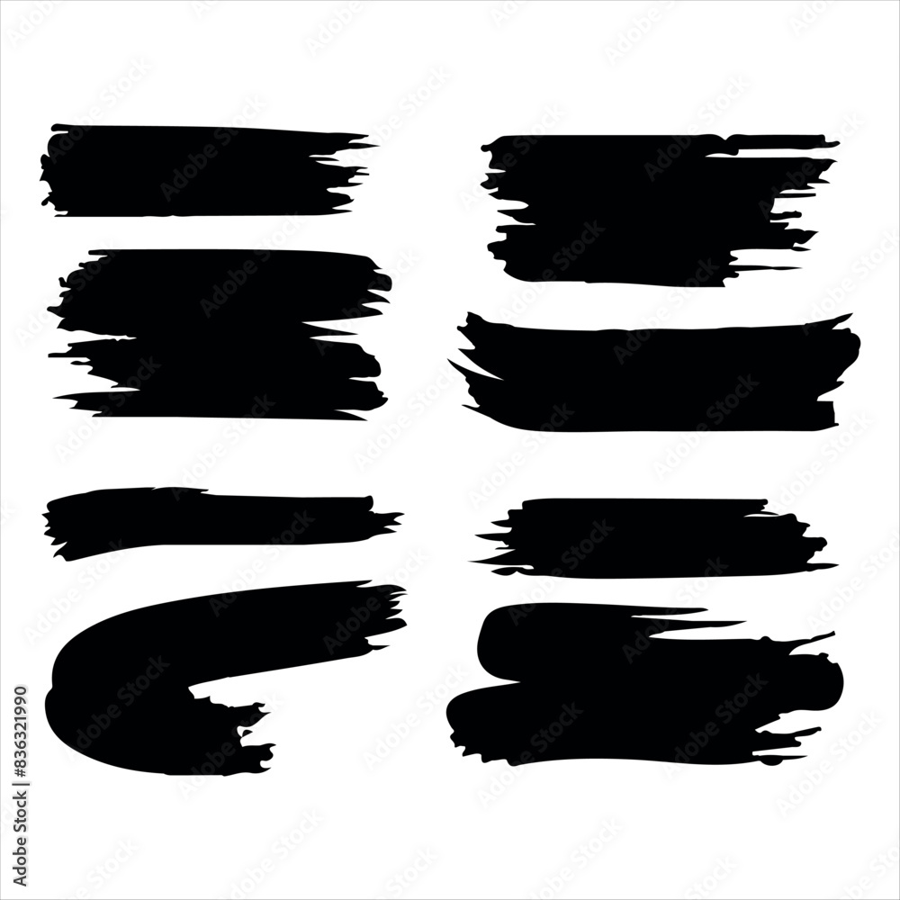 abstract brush strokes on a white background abstract brush strokes on a white background