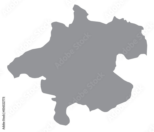 Outline of the map of the region of Austria - Oberösterreich, Upper Austria