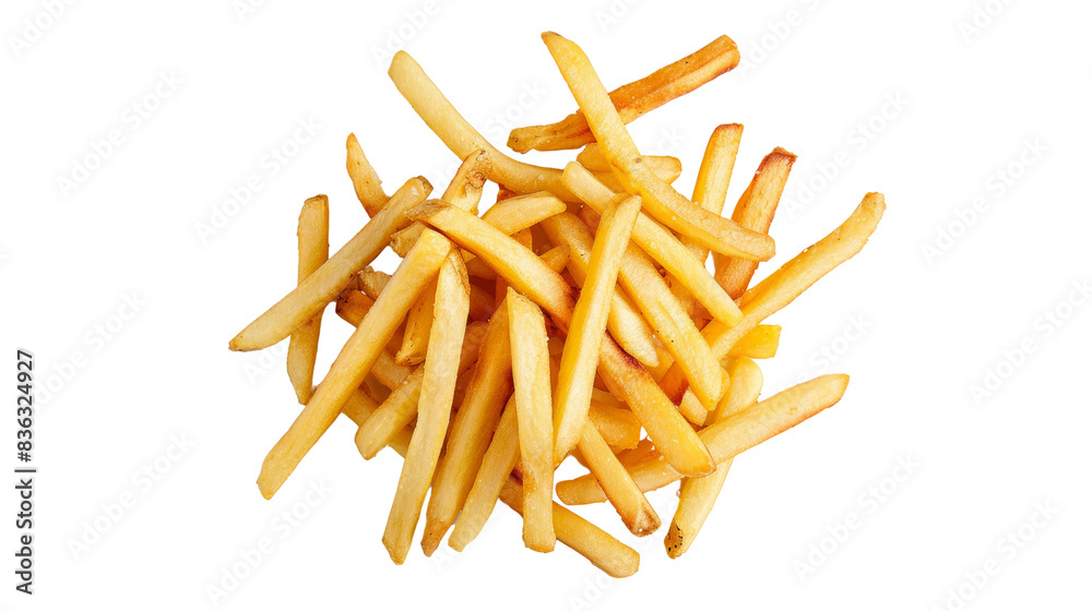 French fries, isolated French fries, isolated
