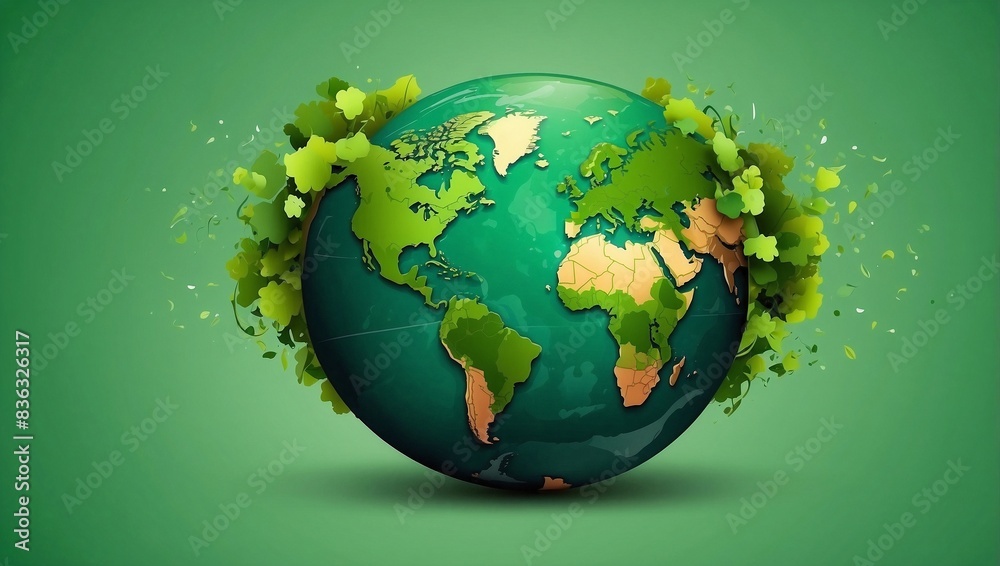 green planet earth with grass green planet earth with grass