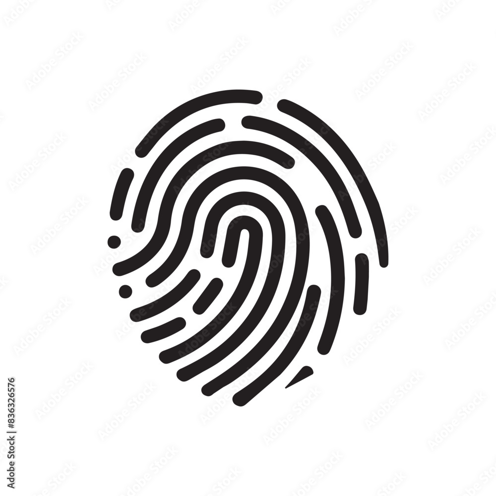 finger print fingerprint lock secure security logo vector icon finger print fingerprint lock secure security logo vector icon