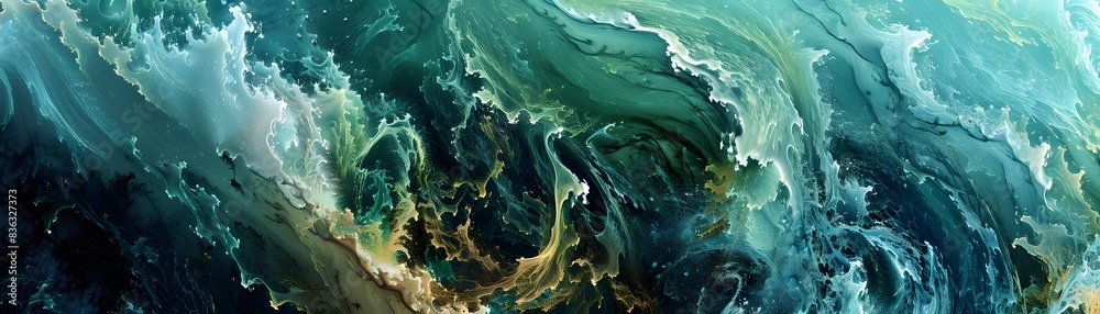 Produce a visually striking abstract artwork with a focus on environmental conservation Incorporate unexpected tilted camera angles to add dynamism and intrigue Produce a visually striking abstract artwork with a focus on environmental conservation Incorporate unexpected tilted camera angles to add dynamism and intrigue