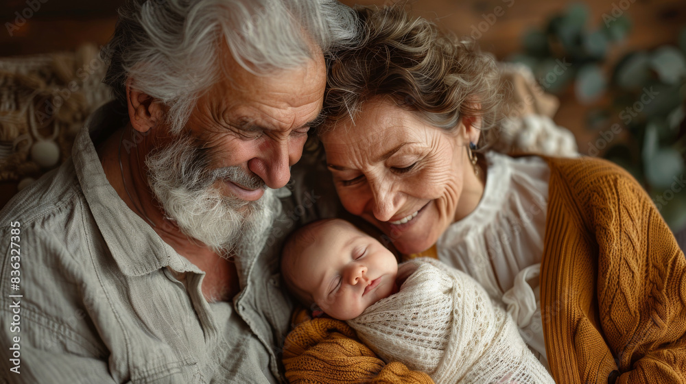 Grandfather and grandson spending time together at home. Love family, parenthood, childhood concept. Generative ai. Grandfather and grandson spending time together at home. Love family, parenthood, childhood concept. Generative ai.