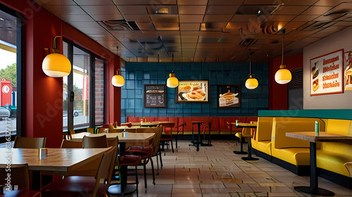 Wallpaper Mural Background with a fast food restaurant theme Torontodigital.ca