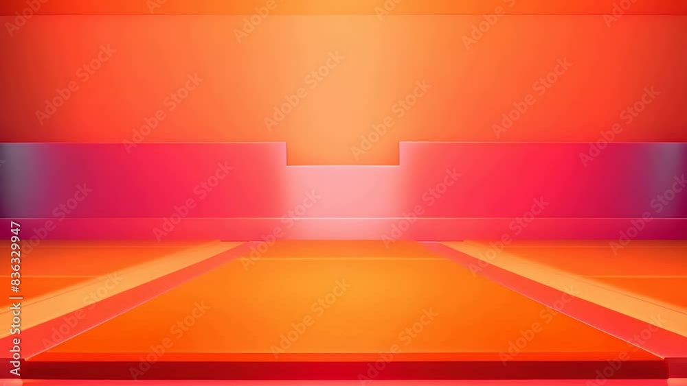 podium Futuristic showcase with platform for product displaying. Empty modern stage display. Seamless looping motion design. Video animation Ultra HD 4K 3840x2160
