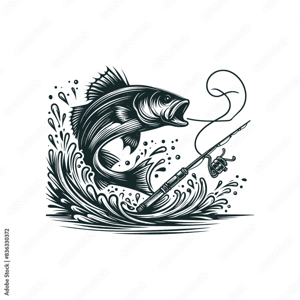 Naklejka premium fishing silhouette, fisherman clipart, hunting silhouette, fisherman flat design, fishing vector design, fishing graphic illustration.