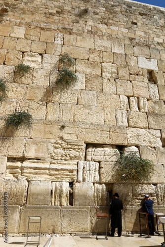 07/13/2023 Jerusalem Israel. The Western Wall is part of the ancient wall around the western slope of the Temple Mount in the Old City of Jerusalem.