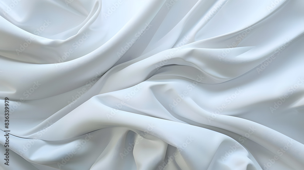 Obraz premium Elegant monochrome white seamless wave texture pattern background for design projects