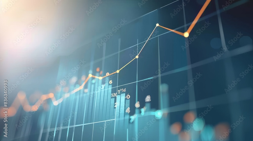 Sharp Focus: The graph's sharp focus highlights the key data points and trends, making it easy to analyze the company's progress. Sharp Focus: The graph's sharp focus highlights the key data points and trends, making it easy to analyze the company's progress.