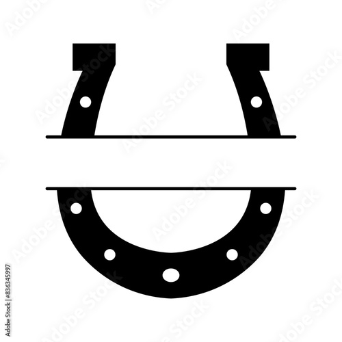 Horseshoe Split Name Frame