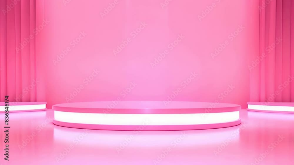 podium Futuristic showcase with platform for product displaying. Empty modern stage display. Seamless looping motion design. Video animation Ultra HD 4K 3840x2160
podium Futuristic showcase with platform for product displaying. Empty modern stage display. Seamless looping motion design. Video animation Ultra HD 4K 3840x2160