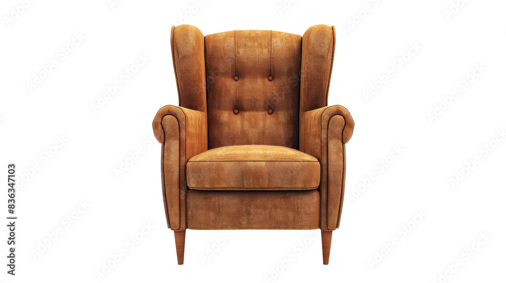 Armchair, brown