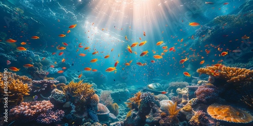 Tropical Underwater Wonderland, generative ai © Matus