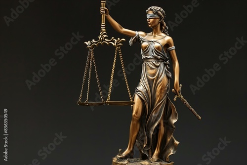 Lady justice with sword and scales