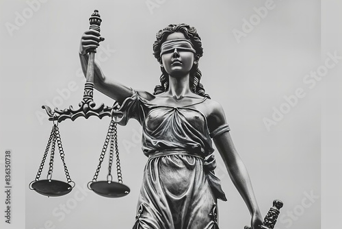 Lady justice, sword, scale, blindfold, symbol, law, legal, balance, courtroom, statue