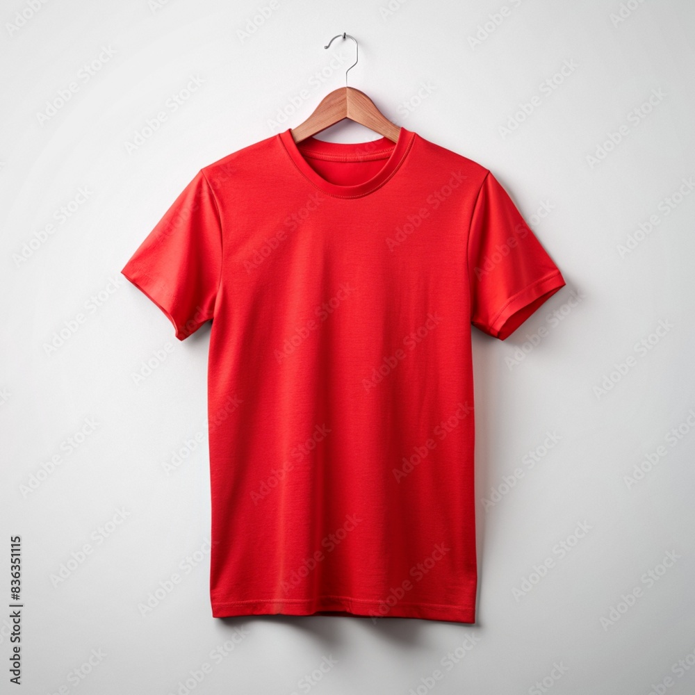 Red tshirt created for printing Red tshirt created for printing