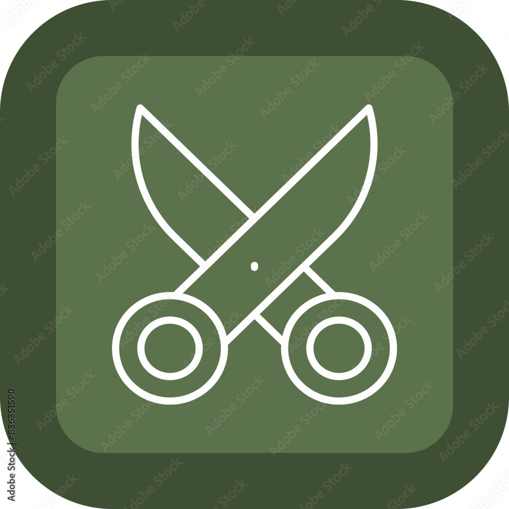 Scirror Line Green Box Icon Scirror Line Green Box Icon