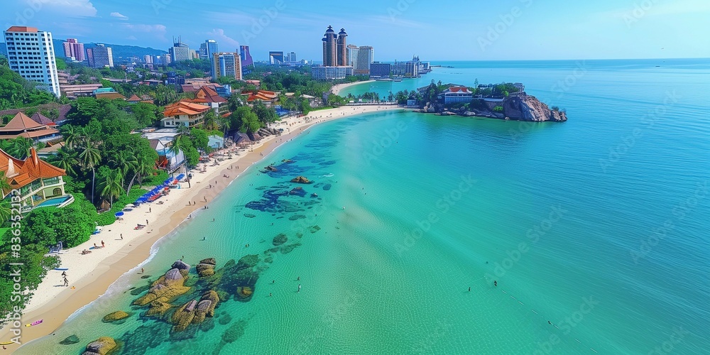 Tropical Paradise in Pattaya, generative ai Tropical Paradise in Pattaya, generative ai