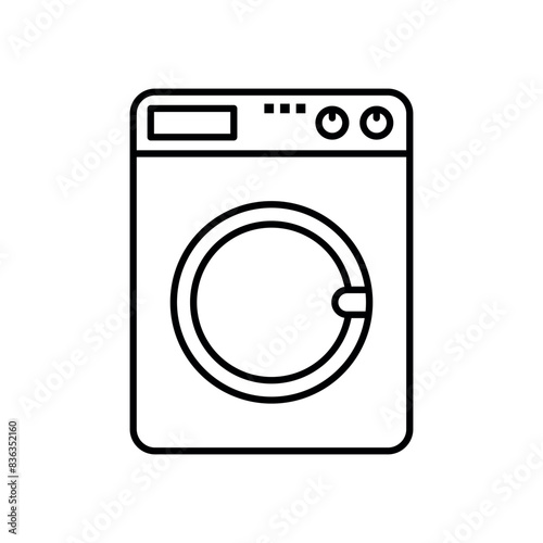 washing machine sign symbol vector icon