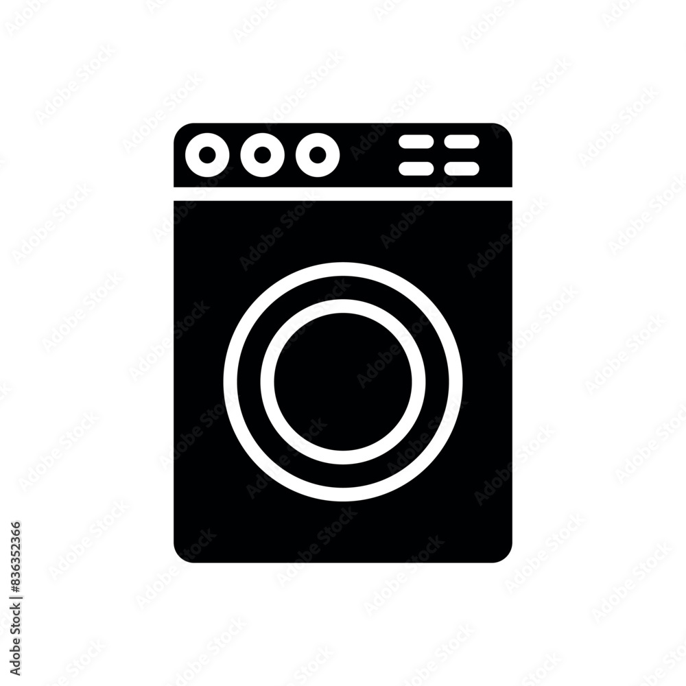 washing machine sign symbol vector icon washing machine sign symbol vector icon