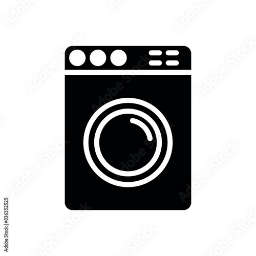 washing machine sign symbol vector icon