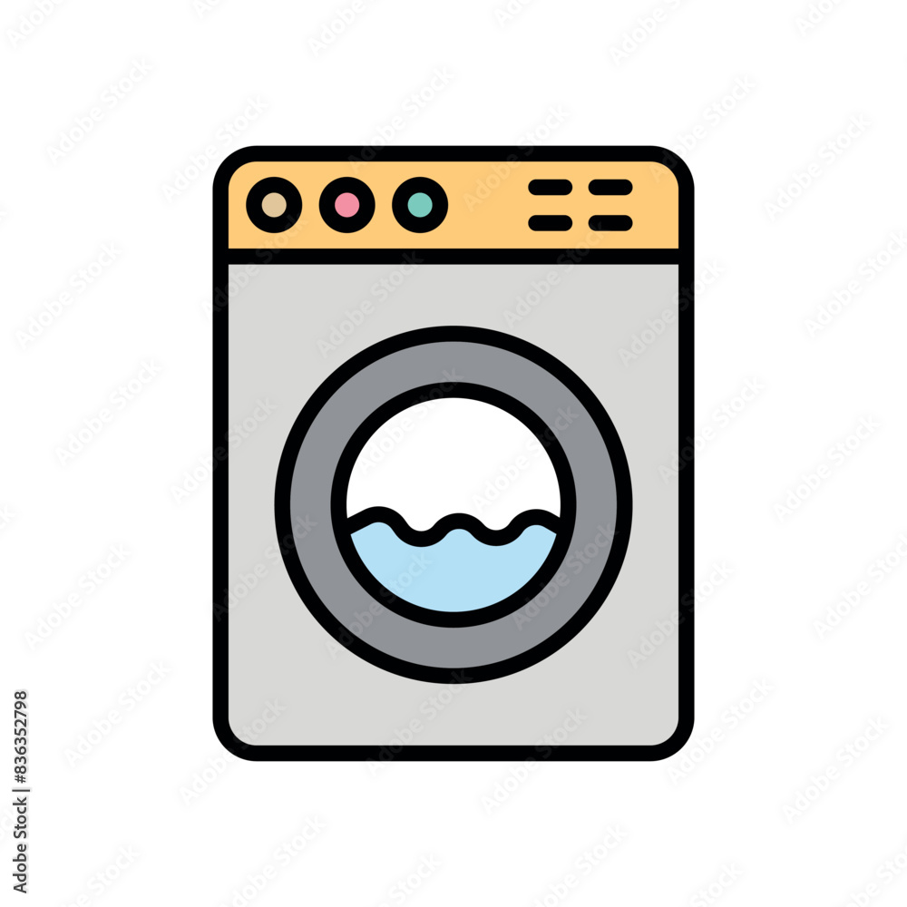 washing machine sign symbol vector icon washing machine sign symbol vector icon
