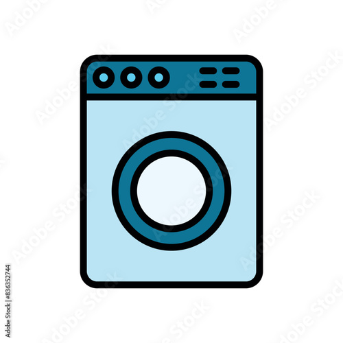 washing machine sign symbol vector icon