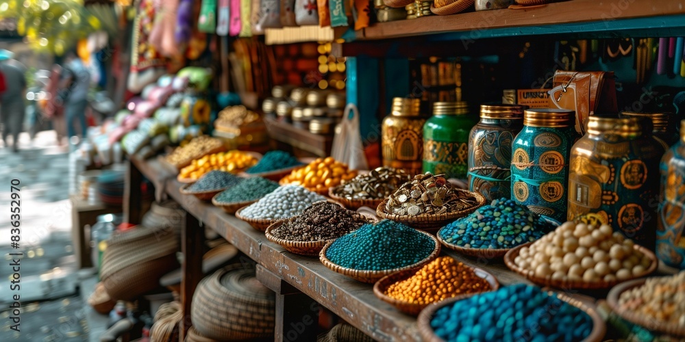 Fototapeta premium Diverse Market Exchange, generative ai