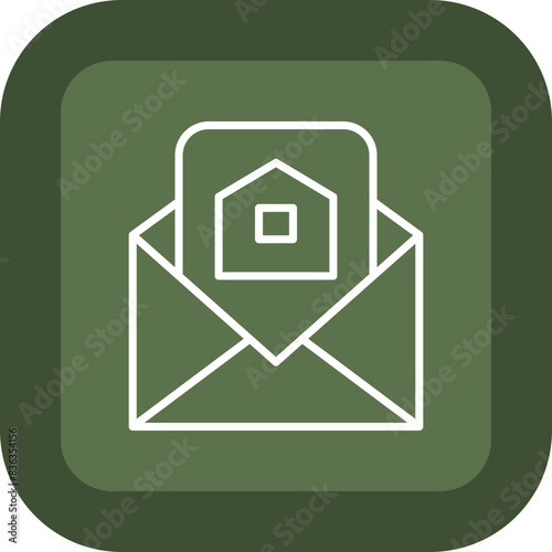 Latterbox Line Green Box Icon
