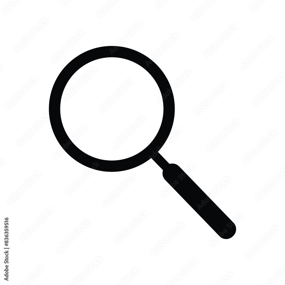 Magnify glass icon search , flat vector graphic on isolated background. Magnifier, research icon symbol illustration Magnify glass icon search , flat vector graphic on isolated background. Magnifier, research icon symbol illustration