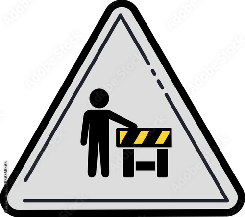 pedestrian crossing sign