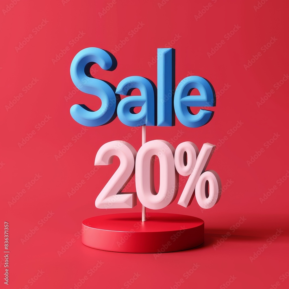Bold Sale Promotion Design with 3D Bold Sale Promotion Design with 3D