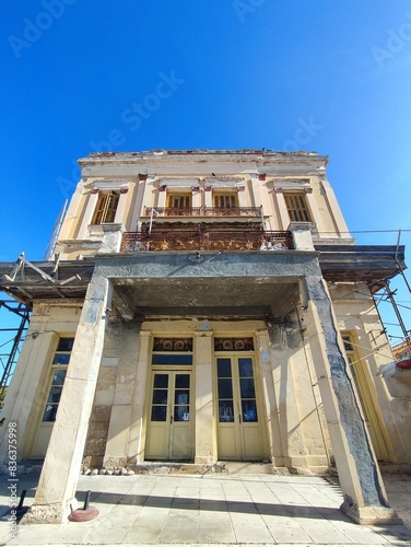 Exterior view of the Vogiatzi building, a neoclassical mansion built and owned by Konstantinos Vogiatzis in 1890. photo